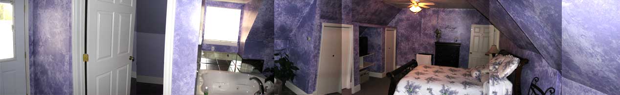 panoramic of honeymoon suite
